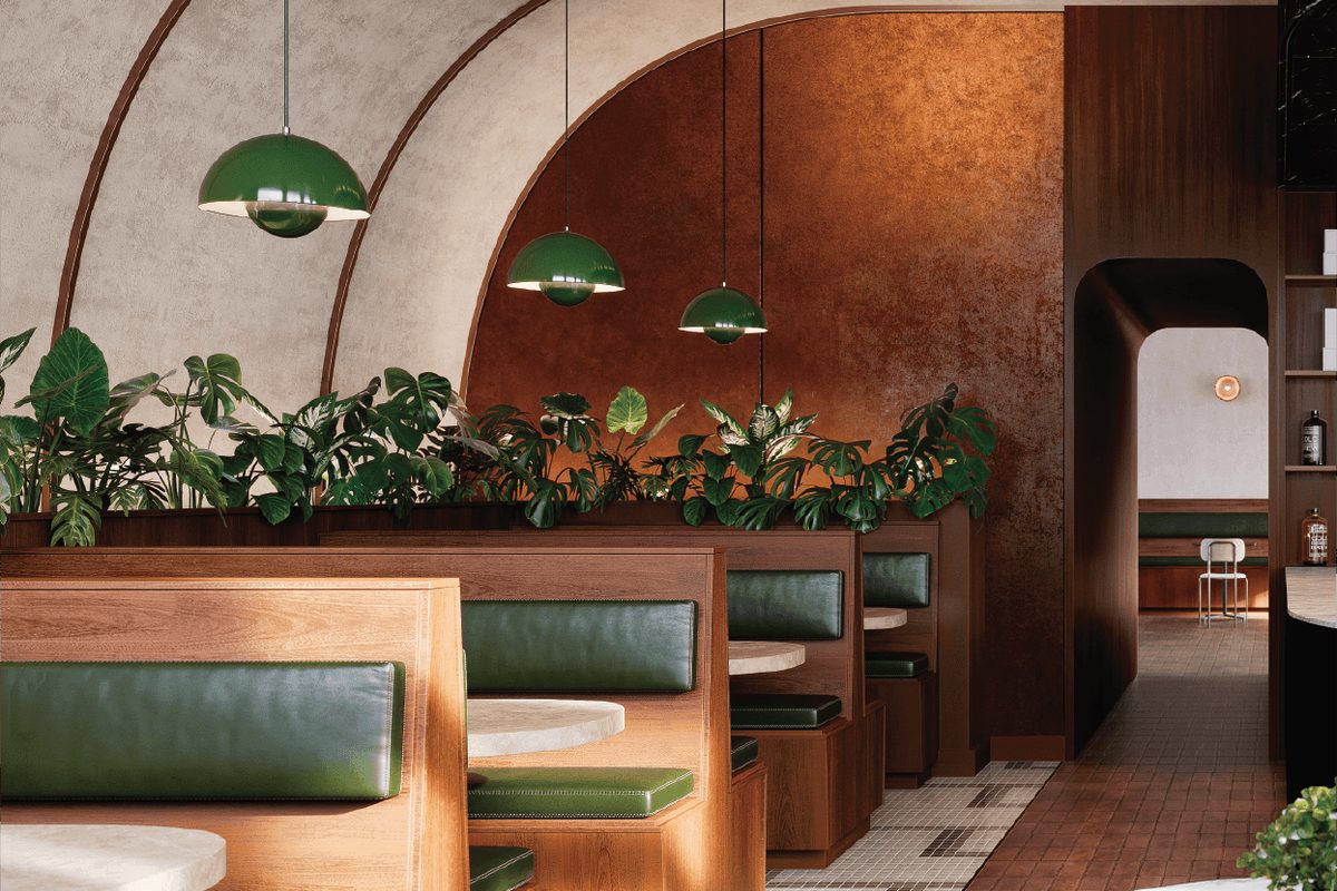 Hospitality bar area wrapped in architectural film