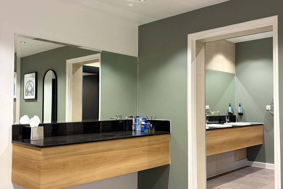 Vanity unit wrap - commercial architectural film Cambridge