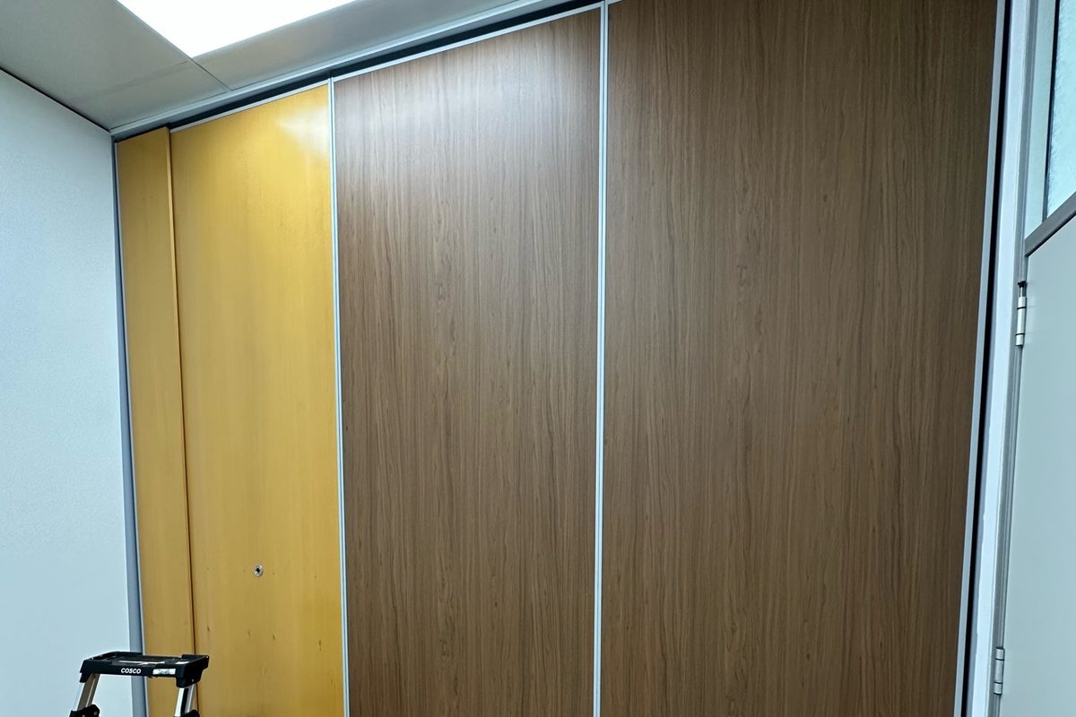 Office partition wrap