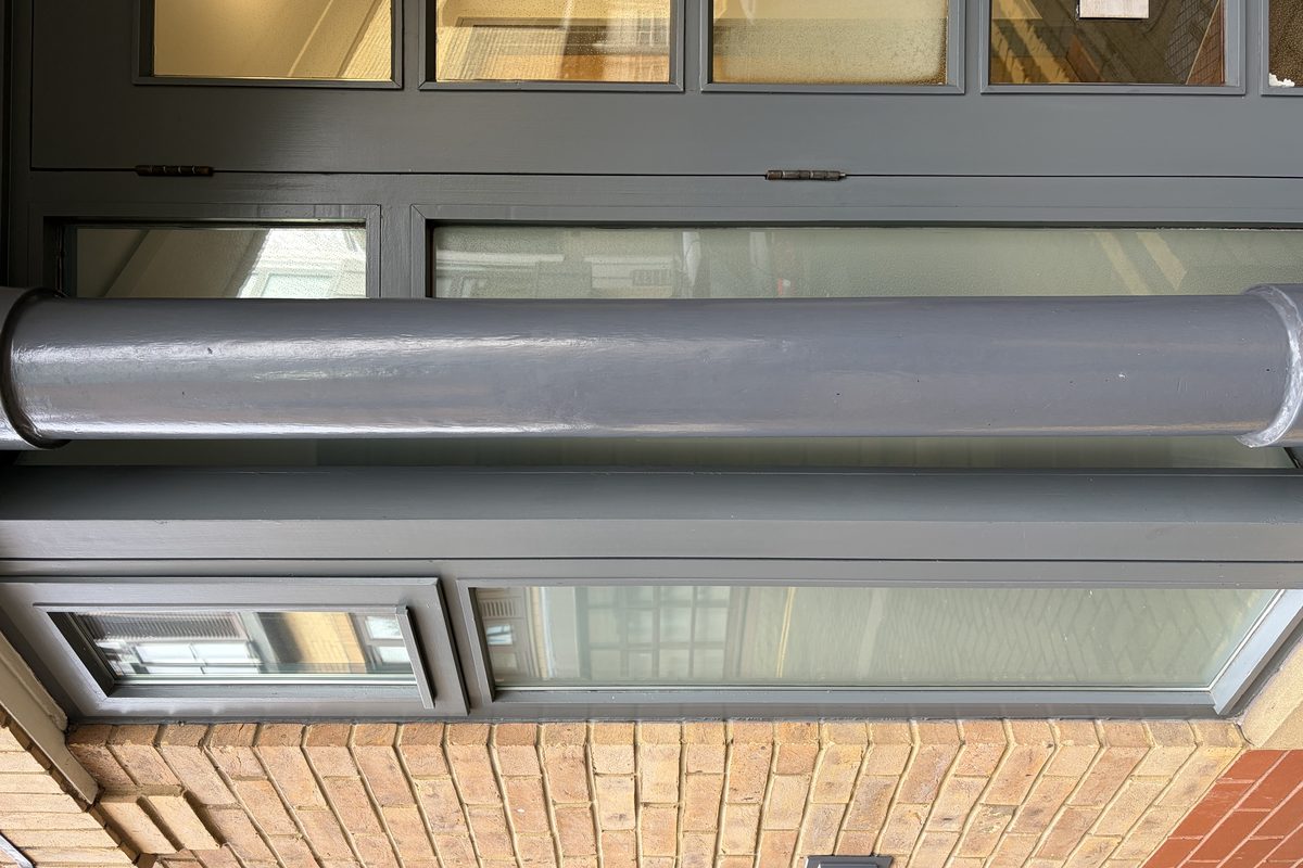 Privacy window film installed at a Cambridge business headquarters